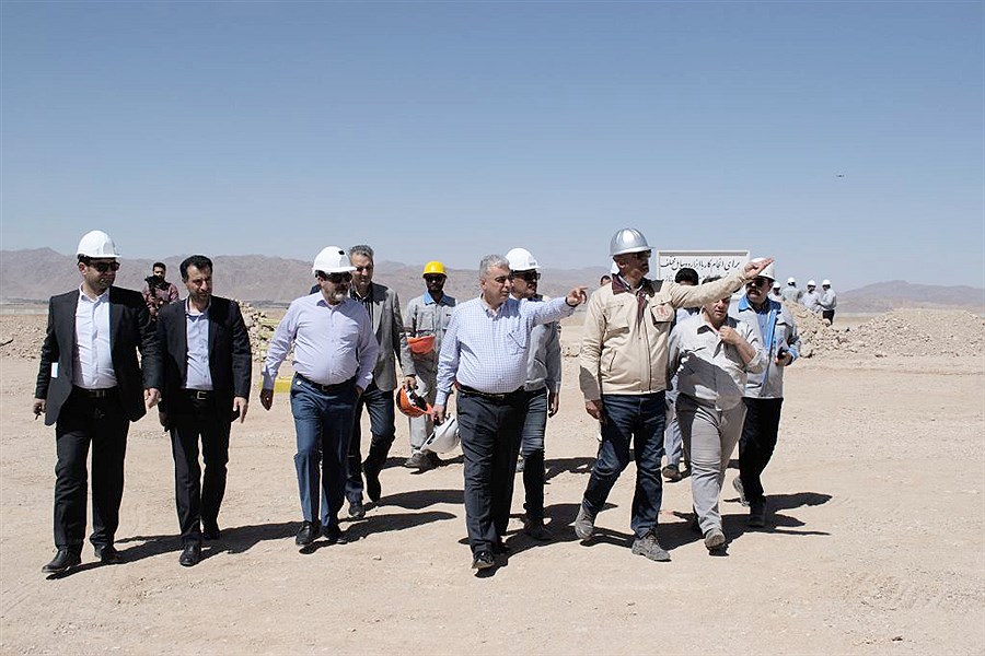 بازدید مدیرعامل گروه سرمایه گذاری توسعه معادن و فلزات از پروژه احیاء مستقیم فولاد اقلید
