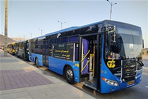 ۸۰ دستگاه اتوبوس و ۱۳ دستگاه خودرو ون به مرز شلمچه_تنومه اعزام شد