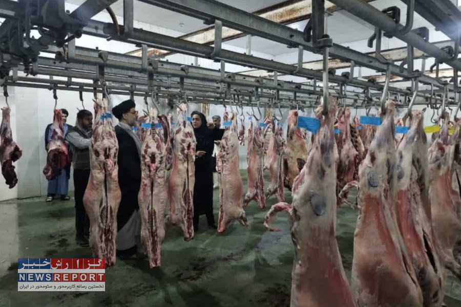 بازدید سرزده امام جمعه بافق و رییس دامپزشکی شهرستان به طور سرزده از کشتارگاه دام بافق بازدید کردند
