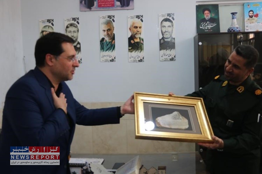 دیدار صمیمانه فرماندار با فرمانده حوزه مقاومت بسیج ادارات شهرستان یزد