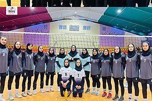 مقام سومی نماینده شهرستان مهر در مسابقات والیبال بانوان