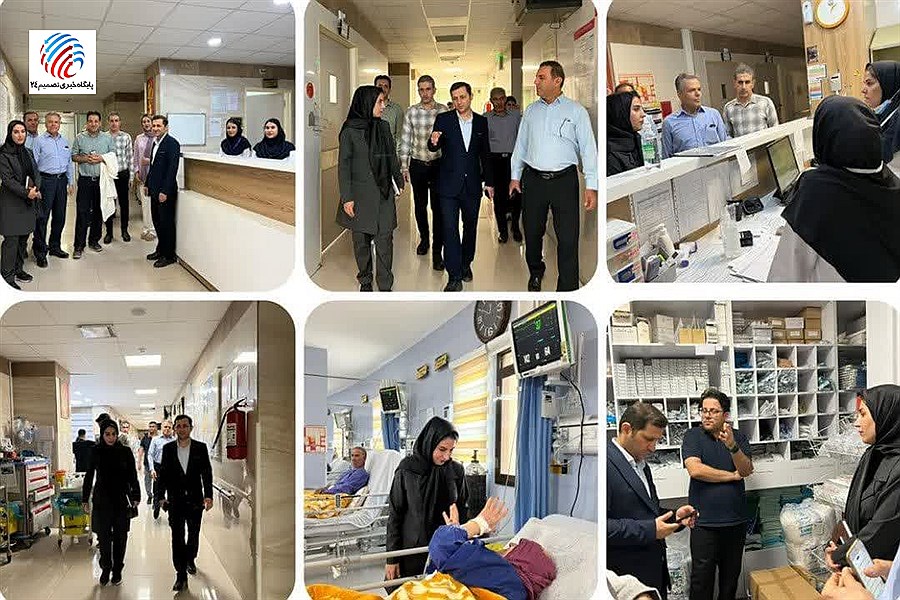 بازدید سرپرست جدید شبکه بهداشت و درمان از بیمارستان حاج محمود حاج حیدر لامرد